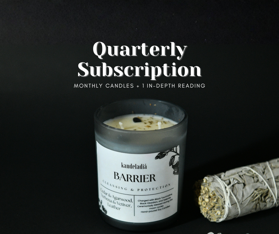 Quarterly 300g Intention Candle + Career Reading