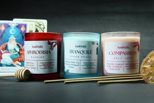 Candle Trio: The High Priestess