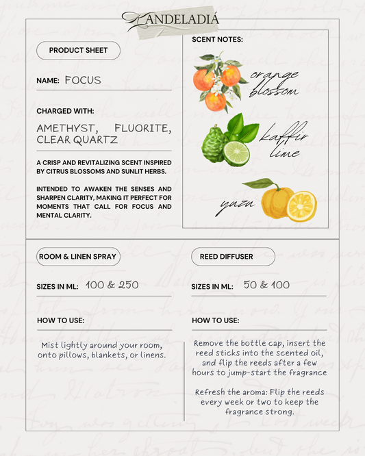 Focus: Productivity Room & Linen Spray